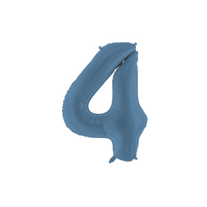 Palloncino Numero Blu Opaco