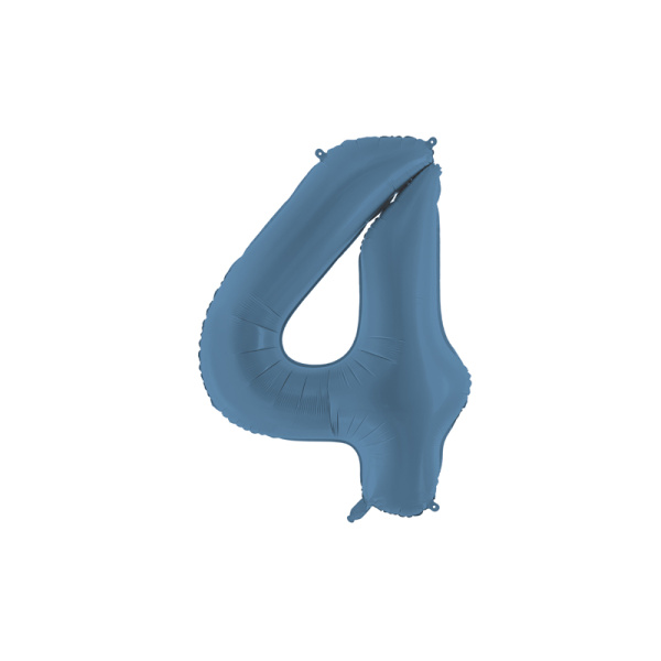 Palloncino Numero Blu Opaco