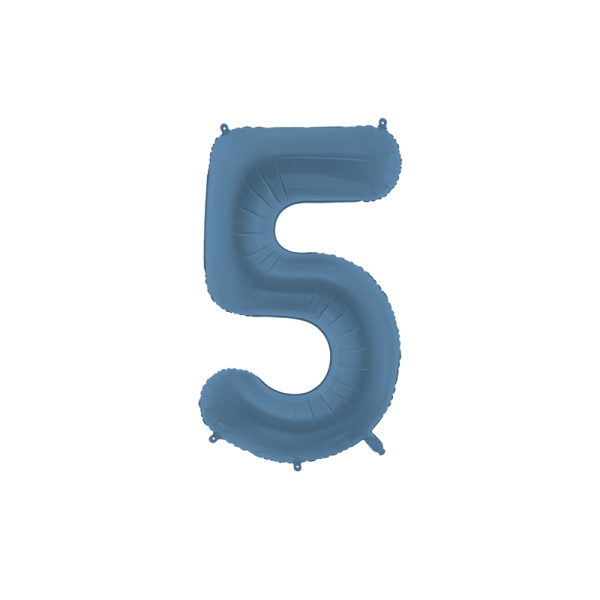 Palloncino Numero Blu Opaco