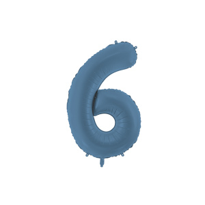 Palloncino Numero Blu Opaco