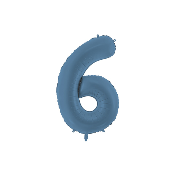 Palloncino Numero Blu Opaco