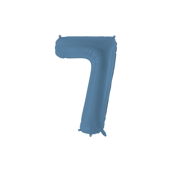 Palloncino Numero Blu Opaco