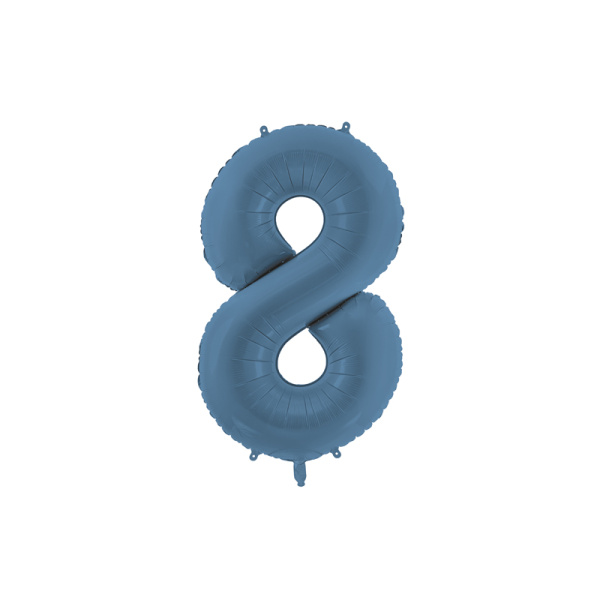 Palloncino Numero Blu Opaco