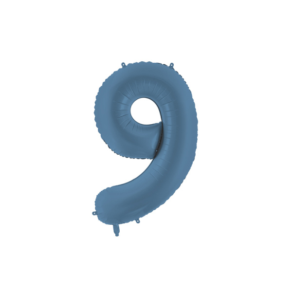 Palloncino Numero Blu Opaco