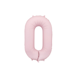 Palloncino Numero Rosa Chiaro Opaco