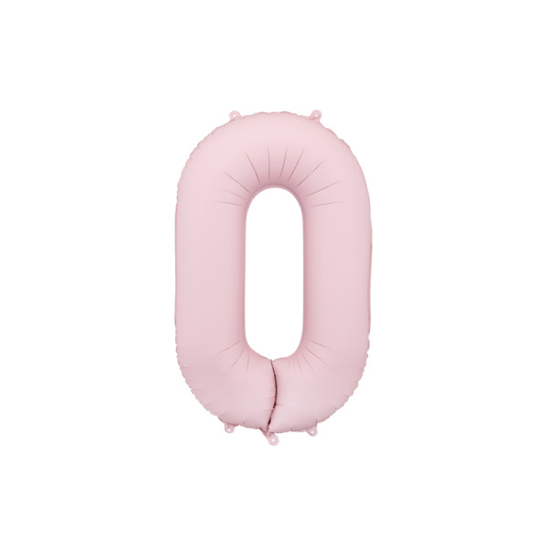 Palloncino Numero Rosa Chiaro Opaco