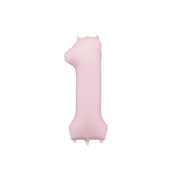 Palloncino Numero Rosa Chiaro Opaco
