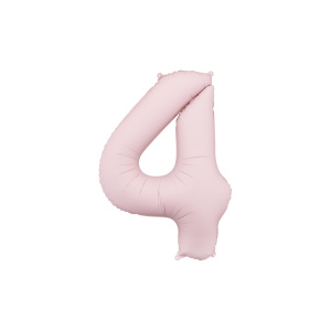 Palloncino Numero Rosa Chiaro Opaco