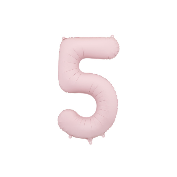 Palloncino Numero Rosa Chiaro Opaco