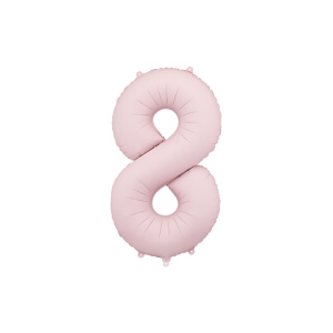 Palloncino Numero Rosa Chiaro Opaco