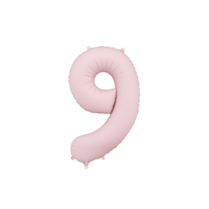 Palloncino Numero Rosa Chiaro Opaco