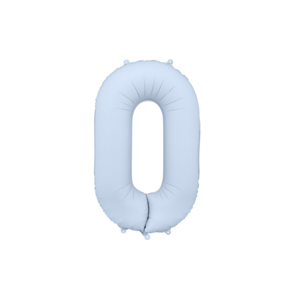 Palloncino Numero Azzurro Chiaro Opaco