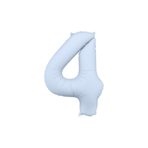 Palloncino Numero Azzurro Chiaro Opaco