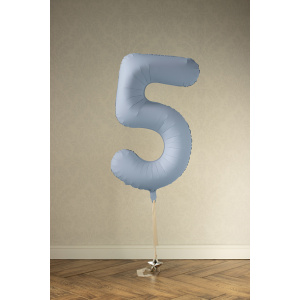 Palloncino Numero Azzurro Chiaro Opaco