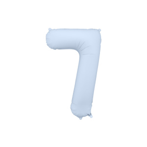 Palloncino Numero Azzurro Chiaro Opaco