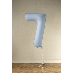 Palloncino Numero Azzurro Chiaro Opaco