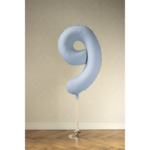 Palloncino Numero Azzurro Chiaro Opaco