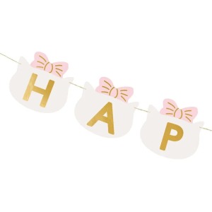 Ghirlanda Buon compleanno gatti