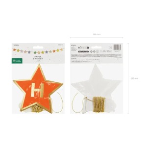 Ghirlanda Happy Birthday Stelle