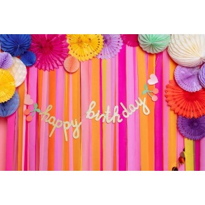 Ghirlanda Happy Birthday ciliegie