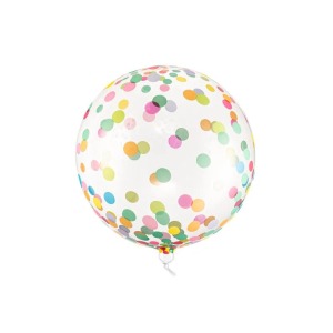 Palloncino a sfera con coriandoli, 40 cm