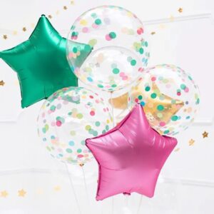 Palloncino a sfera con coriandoli, 40 cm