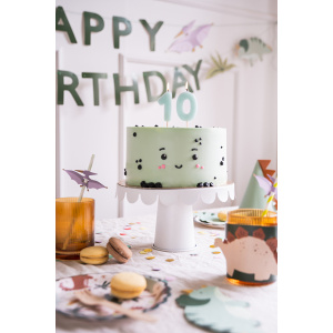 Candelina di compleanno verde menta