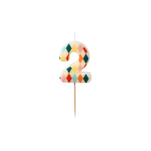Candelina di compleanno Rombi