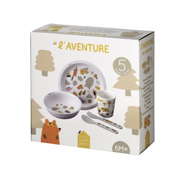 Set pappa 5 pezzi in melamina