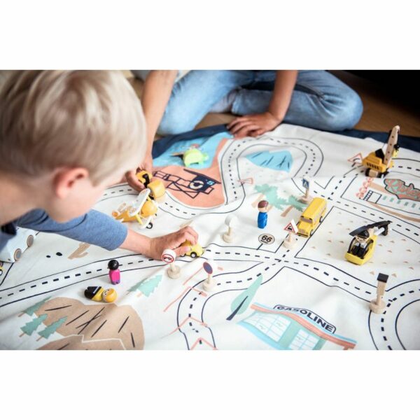 Tappeto e porta giochi – L.A. Roadmap