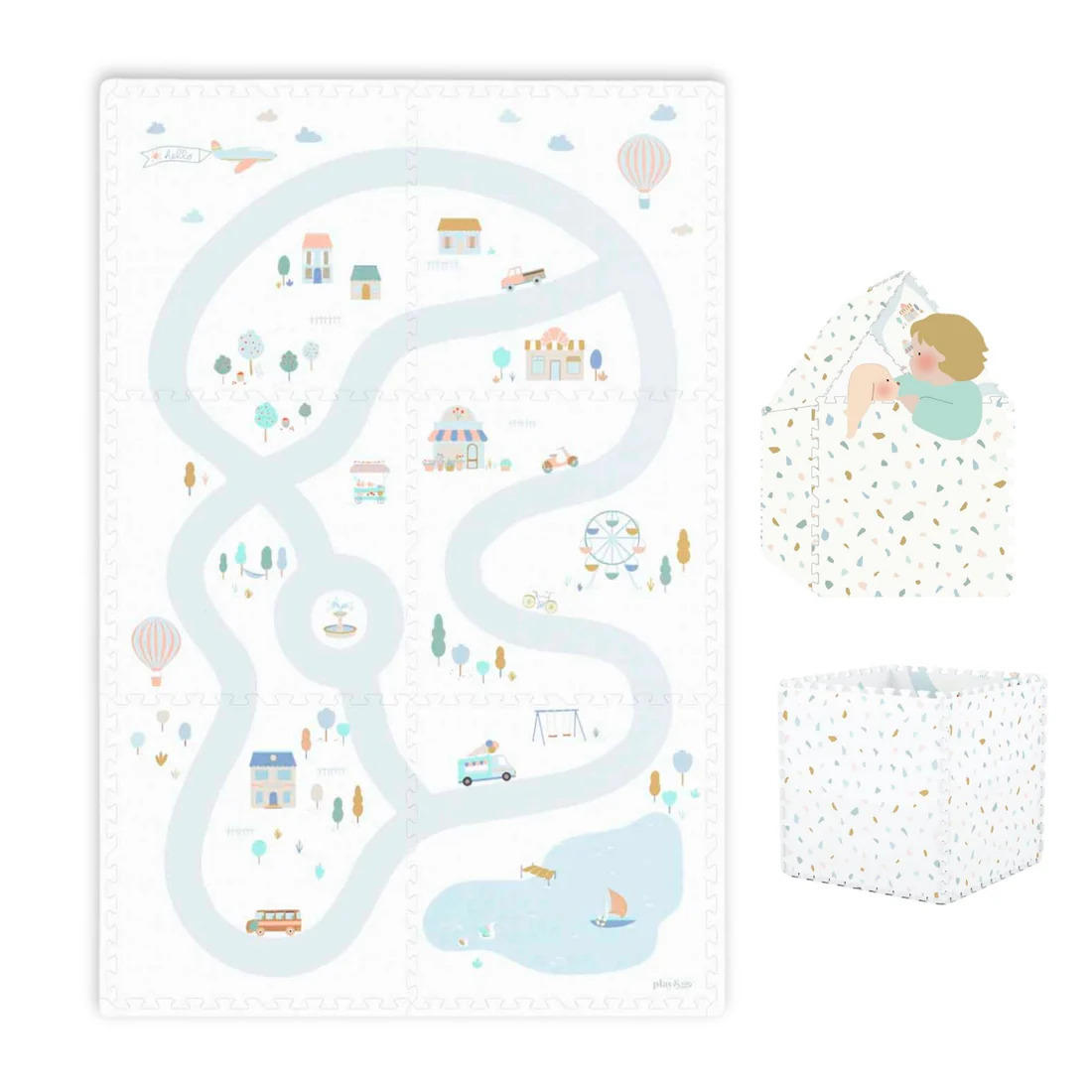 C---play and go---PG120VILLAGE.JPG Tappeto puzzle play&go 3-in-1 – Village