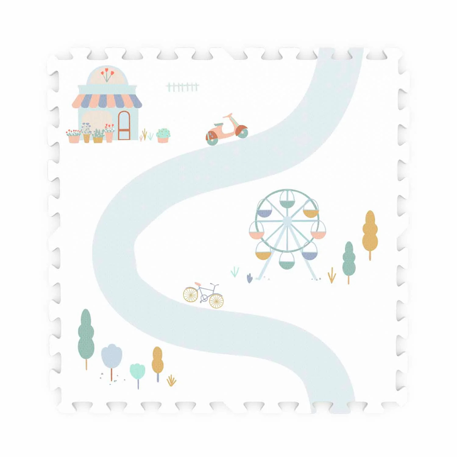 C---play and go---PG120VILLAGE_5_P.JPG Tappeto puzzle play&go 3-in-1 – Village