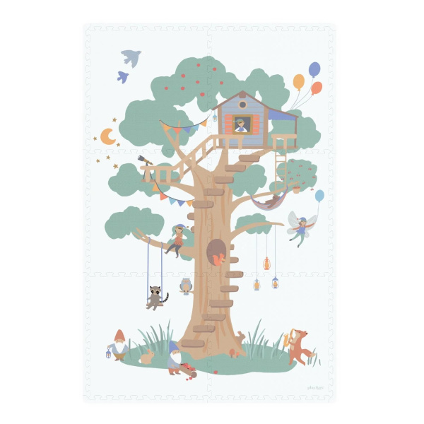 Tappetino in schiuma, casetta e scatola – Treehouse