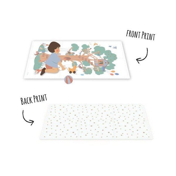 Tappetino in schiuma, casetta e scatola – Treehouse