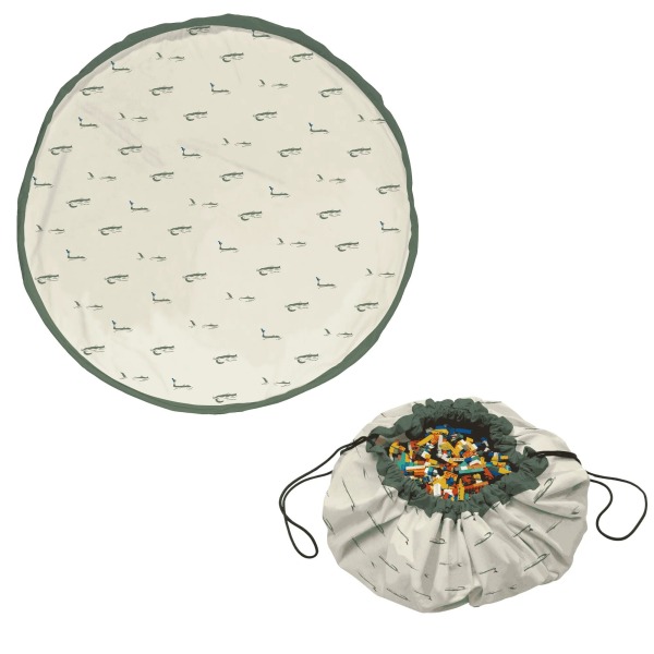 Tappetino da gioco e borsa porta giocattoli – croco