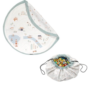 Tappetino da gioco e borsa porta giocattoli – mappa della città