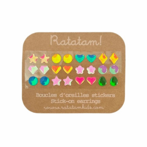 Set di 12 orecchini autoadesivi