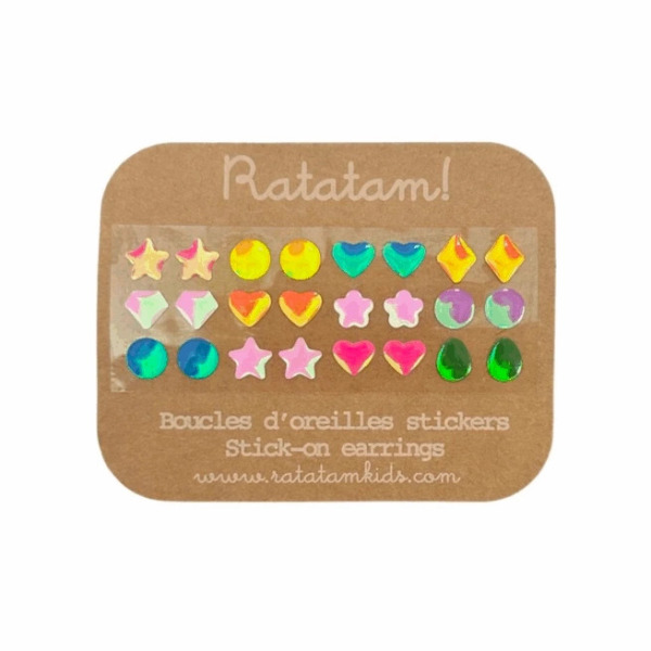 Set di 12 orecchini autoadesivi