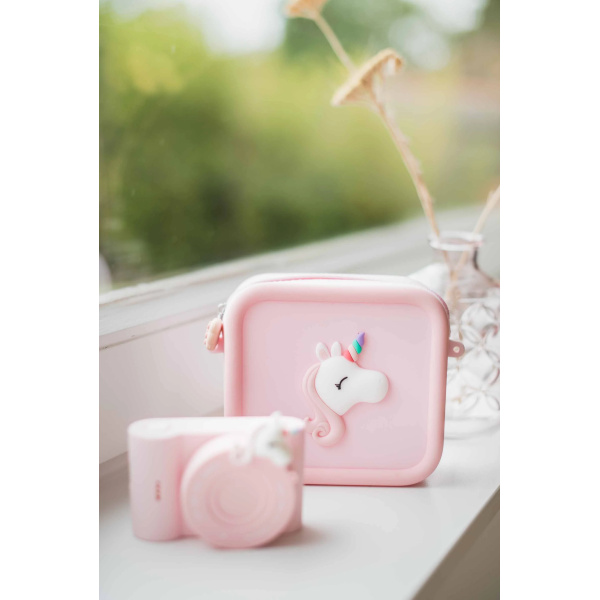 Contenitore in silicone con tracolla
