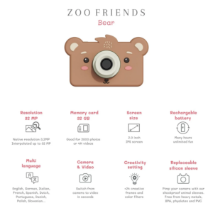 Fotocamera digitale per bambini Zoo Friends