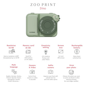 Fotocamera a stampa istantanea Zoo Print