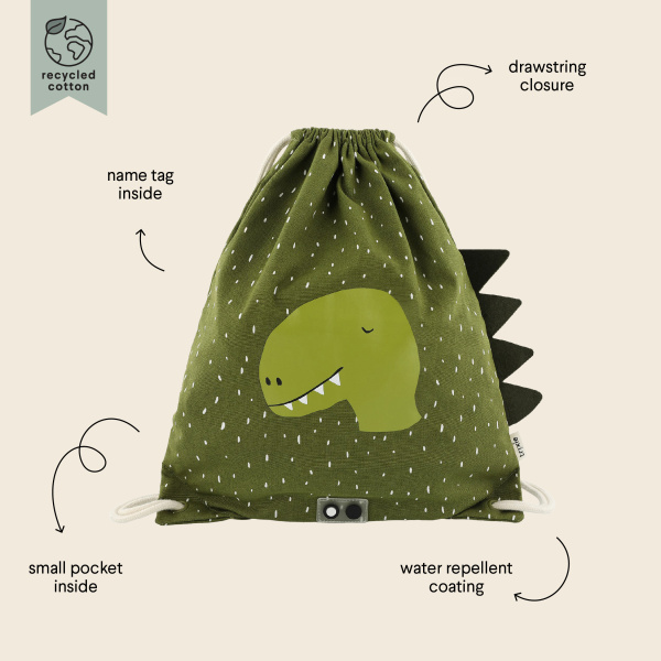 Borsa con coulisse animali