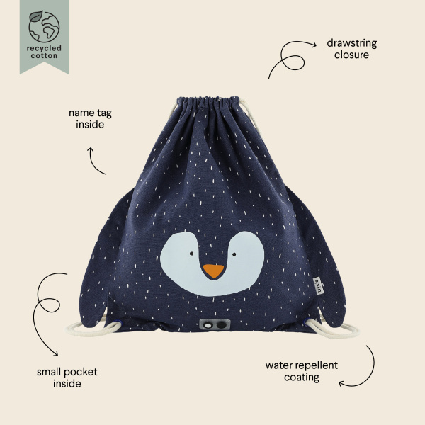 Borsa con coulisse animali