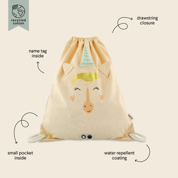 Borsa con coulisse animali