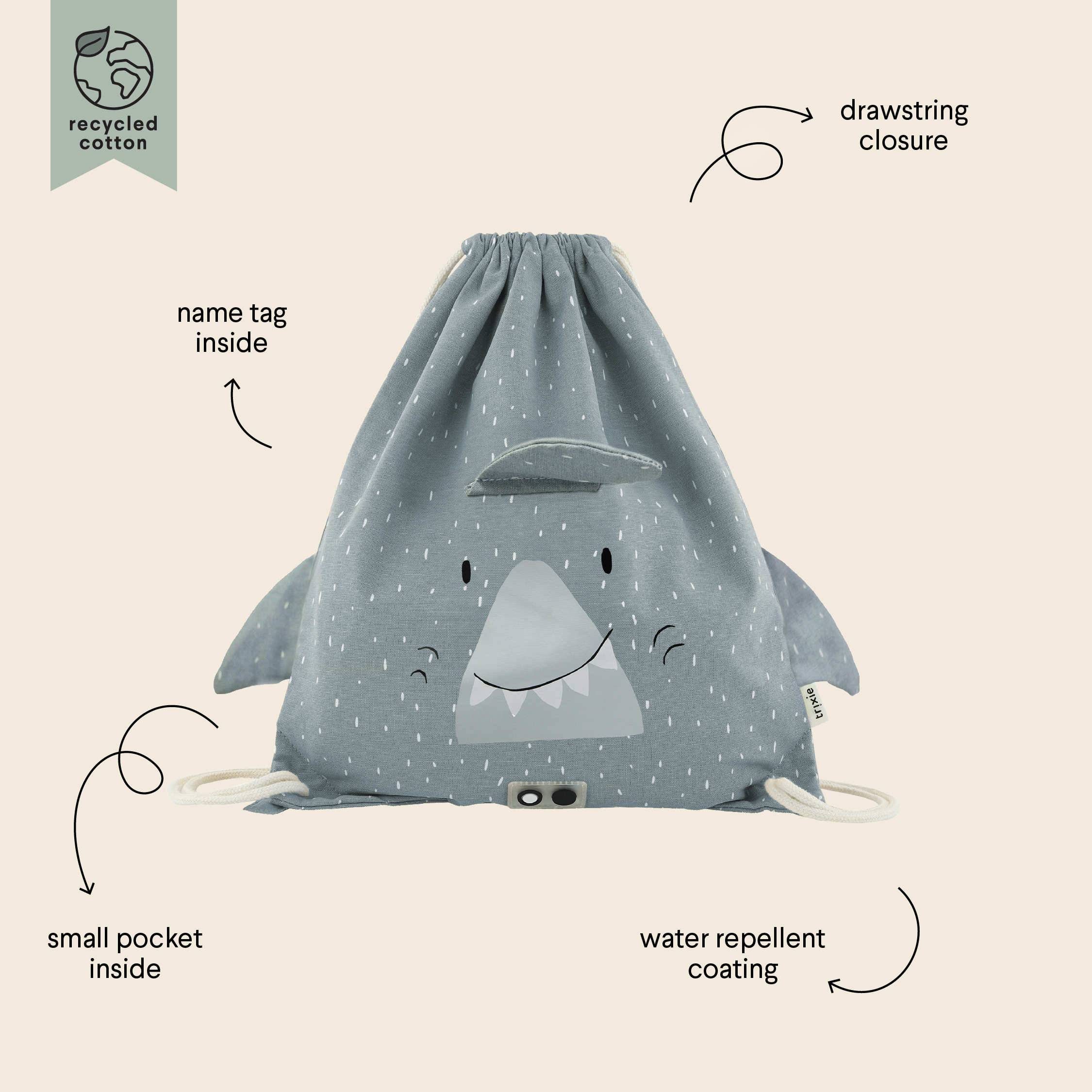 Borsa con coulisse animali