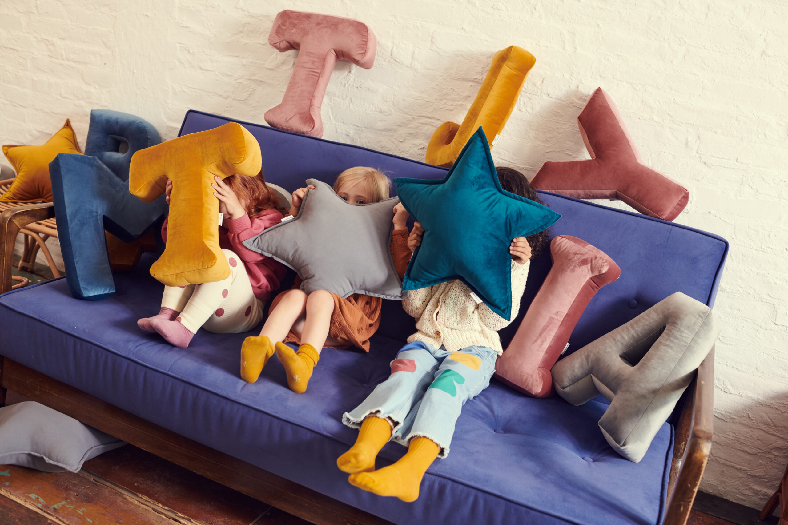 Cuscino stella velluto grande