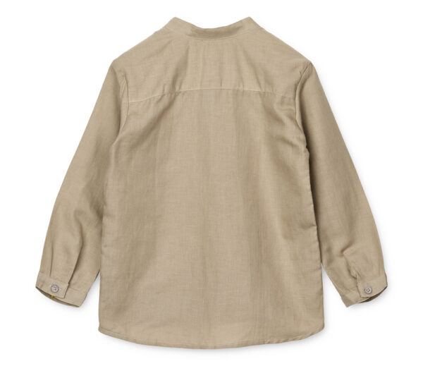 Camicia alla coreana in lino Austin