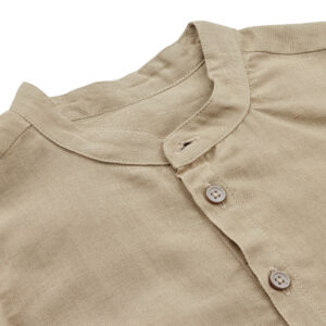 Camicia alla coreana in lino Austin