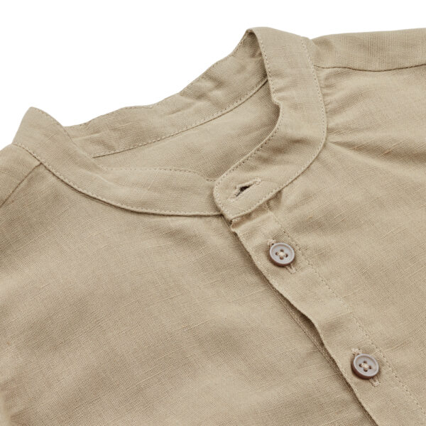 Camicia alla coreana in lino Austin