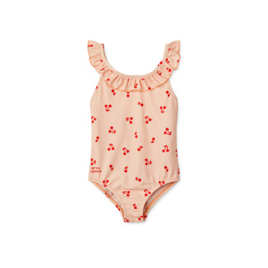 Costume intero da bagno con volant